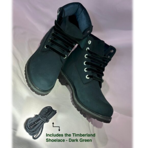 Women's Timberland Premium 6-inch Waterproof Boots | Size 8 | Dark Green Velvet - Picture 3 of 10